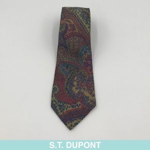 Auth S.T. Dupont floral tie